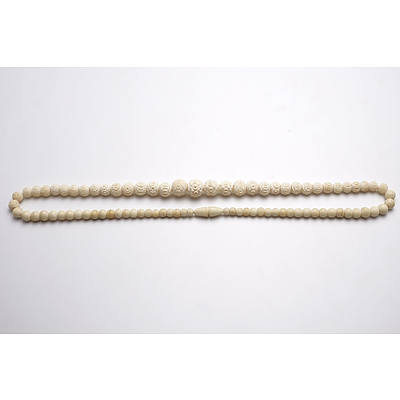 Carved Bone Necklace