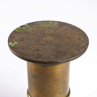Trench Art Pen Holder with Heavy Base