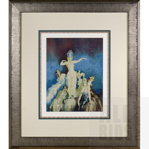 Norman Lindsay (1879-1969), Benevolence 1934, Lithograph, 37 x 28.5 cm (image size)