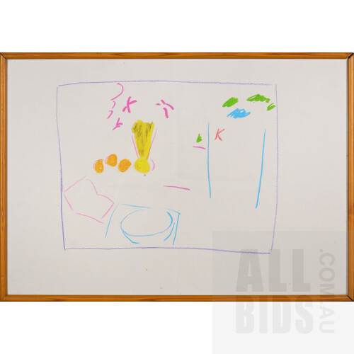 Ken Done (born 1940), Pair of Concept Studies, Pastel on Paper, each 40.5 x 58 cm (2)