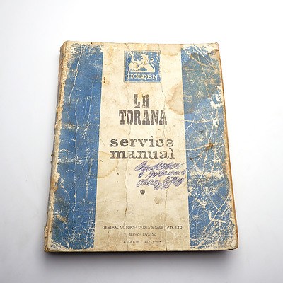 LH Torana Service Manual