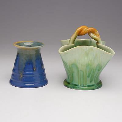 Two Australian Remued Pottery Vases