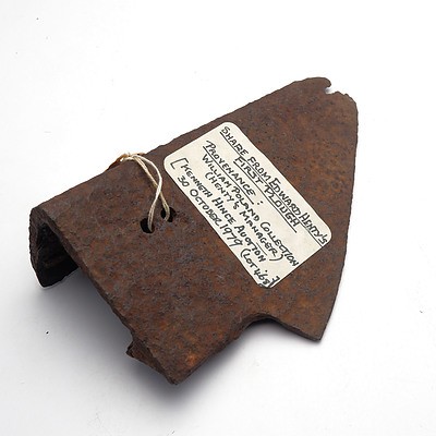 Cast Iron Share from Edward Henty's First Plough, From the William Poland Collection (Henty's Manager)