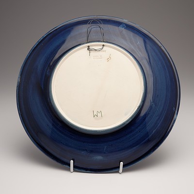 Moorcroft Honeycomb Plate, Designed by Philip Richardson, Circa 1987