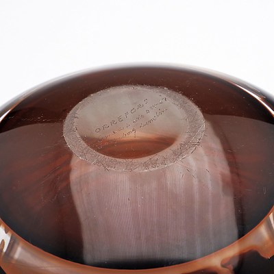 Orrefors Graal Vase of Large Proportion Circa 1970's by Ingeborg Lundin