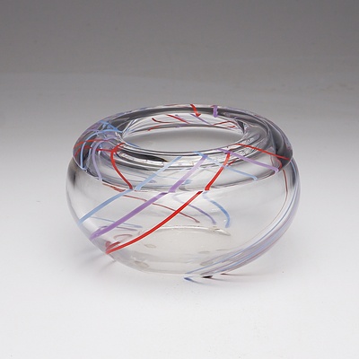 Vintage Orrefors Glass Bowl Circa 1981