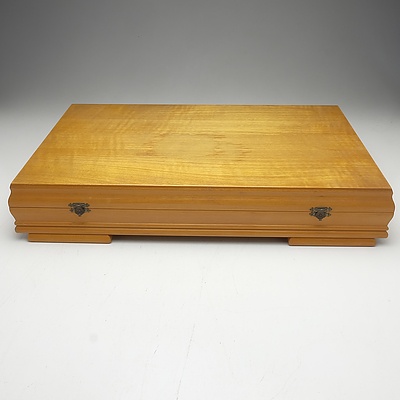 A Boxed Silver Plate Flatware Service for Six