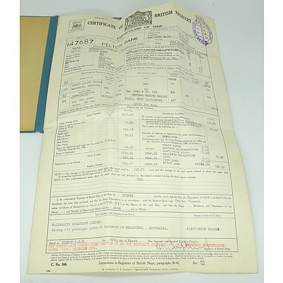 Pair of Vinyl Upholstered Chairs, Reputedly From the SS Pelton Bank Circa 1930s