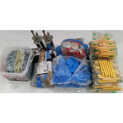 Selection of Brackets, Renda Panel Discs, Aerobolt Shims and Trifix Screws - New