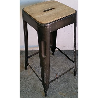 Rustic Cafe Stools - Lot of 14