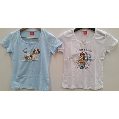 Dolyrn Children's Printed Tee Shirts - Lot of 132 - Brand New - RRP $1300.00