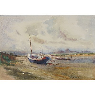 Mollie Flaxman (1912-2004) Marine Watercolour