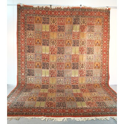 Impressive Persian Hand Knotted Wool Pile Bakhtiari Carpet