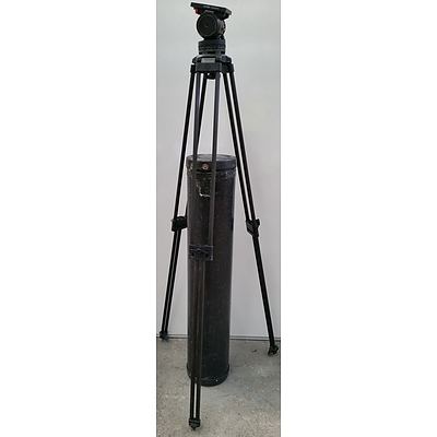 Sachtler Panorama 100mm bowl Tripod Head and Two Stage Tripod