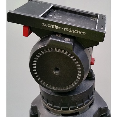 Sachtler Panorama 100mm bowl Tripod Head and Two Stage Tripod