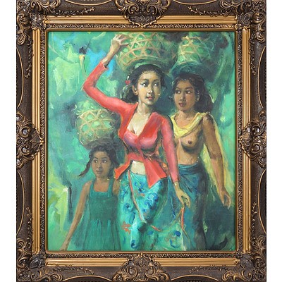 Indonesian Painting in the Dutch Style, Circa 1980