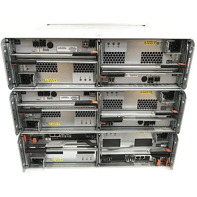 IBM System Storage 16 Bay Hard Drive Arrays - Lot of 3