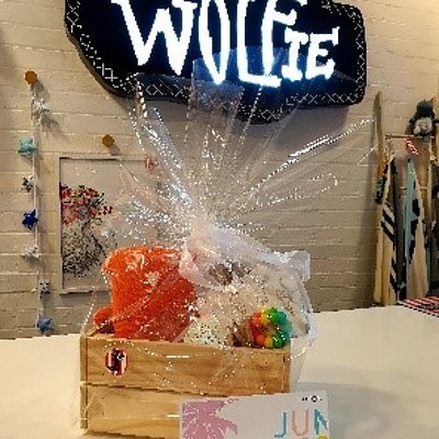 Wolfie Baby Basket/Hamper