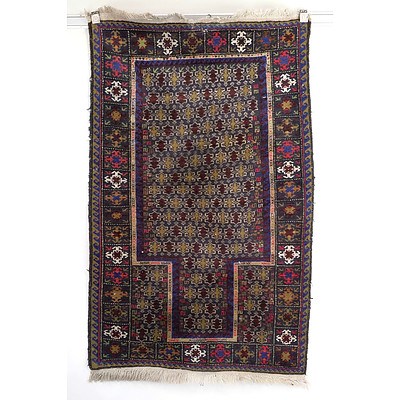 Eastern Hand Knotted Wool Pile Prayer Rug