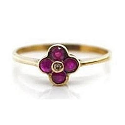 9ct Gold Ruby & Diamond Ring