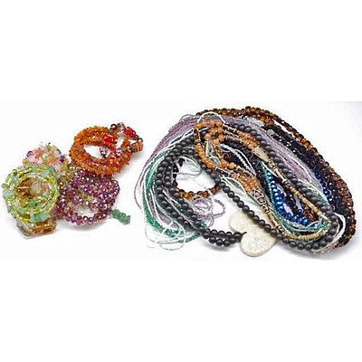 Huge collection of gem-stone and fashion jewellery