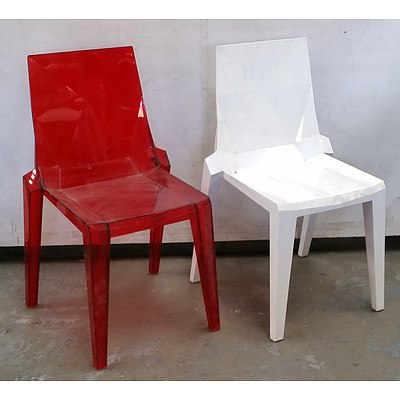 Four Retro Plastic Chairs