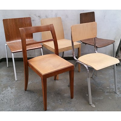 Group of Ten Various Wooden Chairs