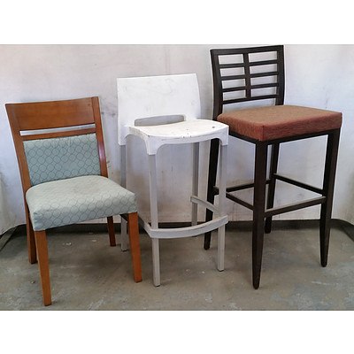 Large Group of Chairs and Stools