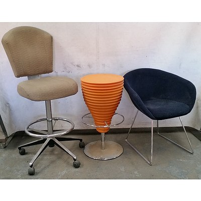 Large Group of Chairs and Stools