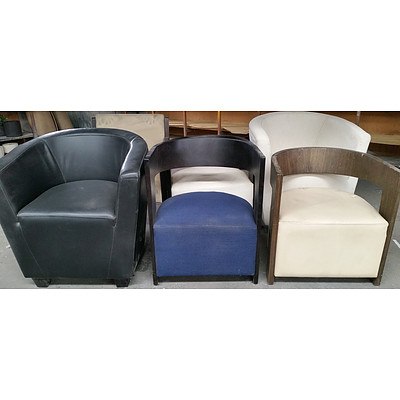 Contemporary Occasional and Tub Chairs - Lot of Six