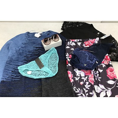 Bulk Lot of Brand New Women's Clothing & Accessories - RRP Over $700