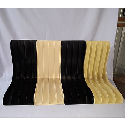 4 Vintage Audiosonic Record Library Racks