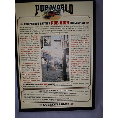 vintage gin bottle, hip flask, wine stoppers & pub sign