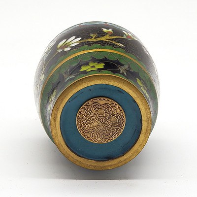 Pair of Chinese Cloisonne Vases with Stands