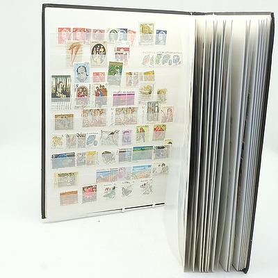 Stamp Stock Book of Mainly Australian, New Zealand and Pacific Islands Stamps
