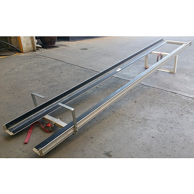 Vehicle Mounted Extension Ladder Racks - Lot of 2