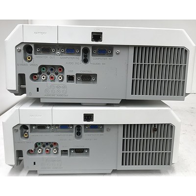 Hitachi CP-X3010N XGA 3LCD Projectors - Lot of 2