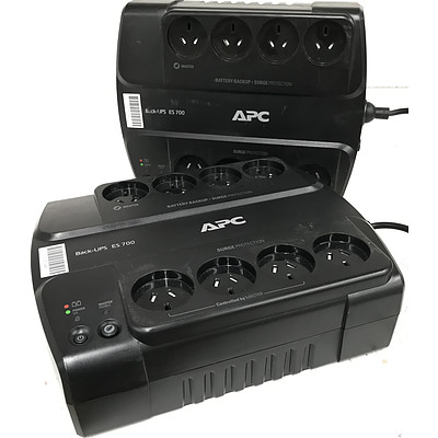 APC Back-UPS ES700 405w Desktop UPS - Lot of 2