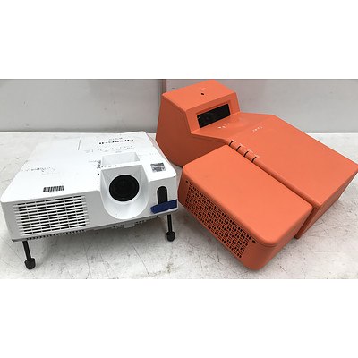 Hitachi CP-X3010N & Sanyo PLC-XE50A Projectors - Lot of 4