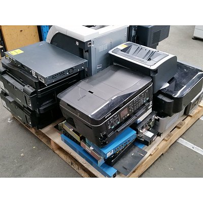 Bulk Lot of Assorted IT Equipment - Routers, Projectors, Printers & Servers