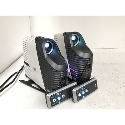 HP mp3135 XGA DLP Projectors - Lot of 2