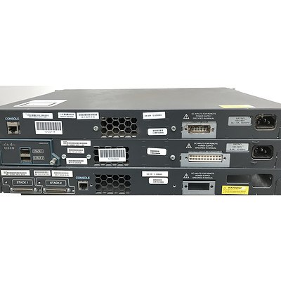 Cisco Gigabit Switches - Lot of 3