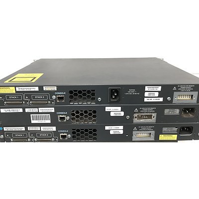Cisco Gigabit Switches - Lot of 3