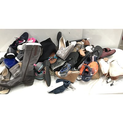 Bulk Lot of Brand New Women's, Men's & Children's Shoes- RRP Over $900