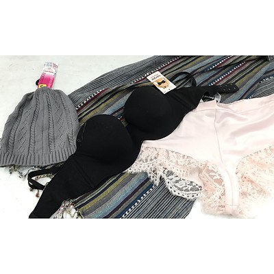 Bulk Lot of Brand New Women's Underwear & Accessories - RRP Over $700