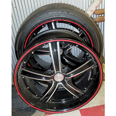 Pair of Speedy Vapors 19x8.5 Rims