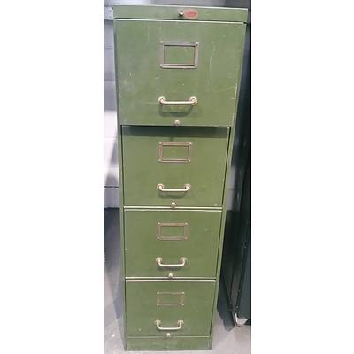 Vintage Four Drawer Filing Cabinet