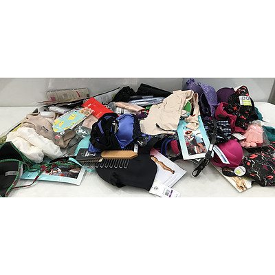 Bulk Lot of Brand New Women's Underwear & Accessories - RRP Over $400