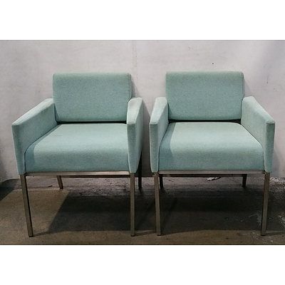 Teal Armchair - Lot Of 2