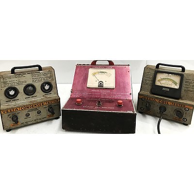 Two Vesta Testers & Exhaust Gas Analyser